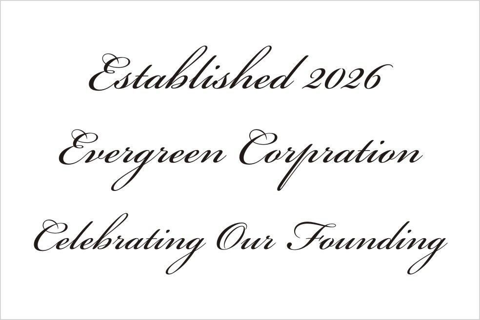 バカラのクリスタル製品に名入れ彫刻を施す際の『英字スクリプト体⑱』の書体サンプル画像。画面には、このスクリプト体が使用された設立祝いの刻印デザイン例（例: Established [企業名] 2025）が示されている。スクリプト体特有の繊細でクラシックな筆致が、企業の新たな門出を祝う格式高い記念品に最も適しており、感動とロマンチックな特別感を視覚的に伝える。